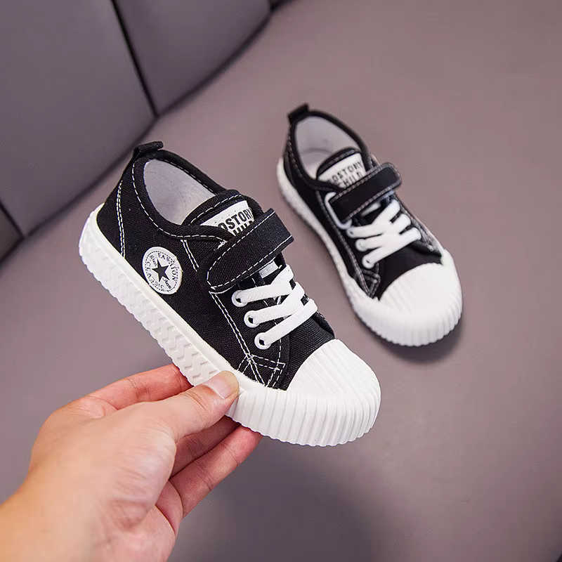 Chaussures en toile pour enfants, semelle souple, confortables, pour garçons et filles, respirantes, antidérapantes, chaussures de sport et de loisirs