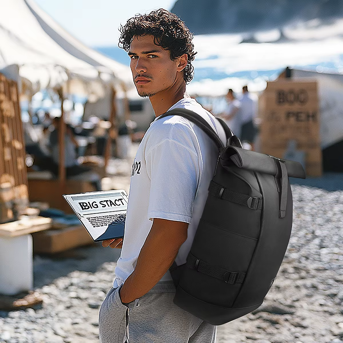 HcanKcan-Sac à Dos à Roulettes Extensible