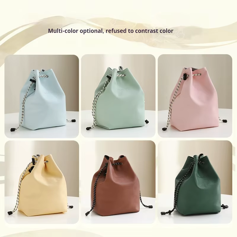Sac d'appareil photo étanche en cuir, petit insert pour sac d'objectif de photographie, pochette Canon fujifilm DSLR, étui pour appareil photo avec bandoulière