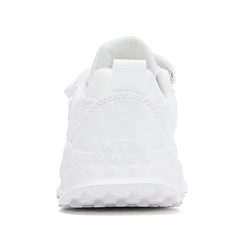 Chaussures décontractées en cuir blanc pour enfants, baskets de course respirantes pour garçons et filles, pour Sports de plein air, marche scolaire, Tennis antidérapantes