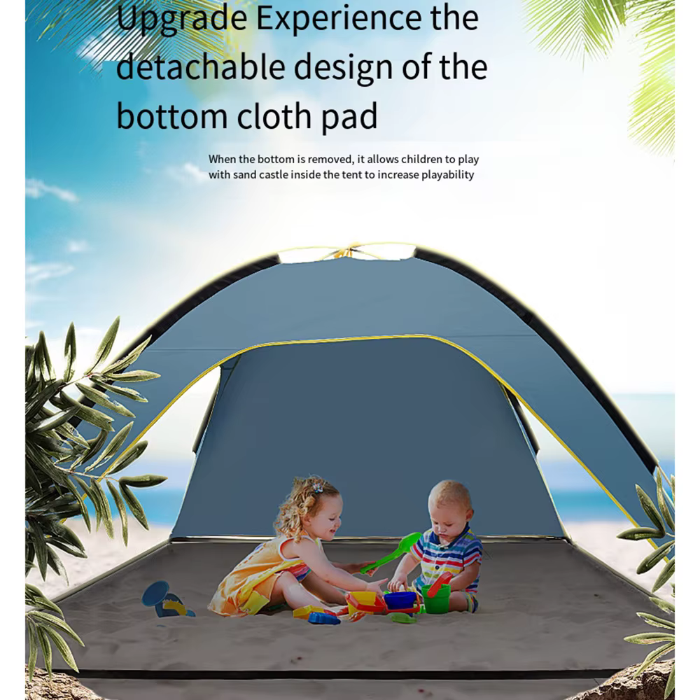 Tente de plage extérieure abri solaire Camping nuances tentes coupe-vent