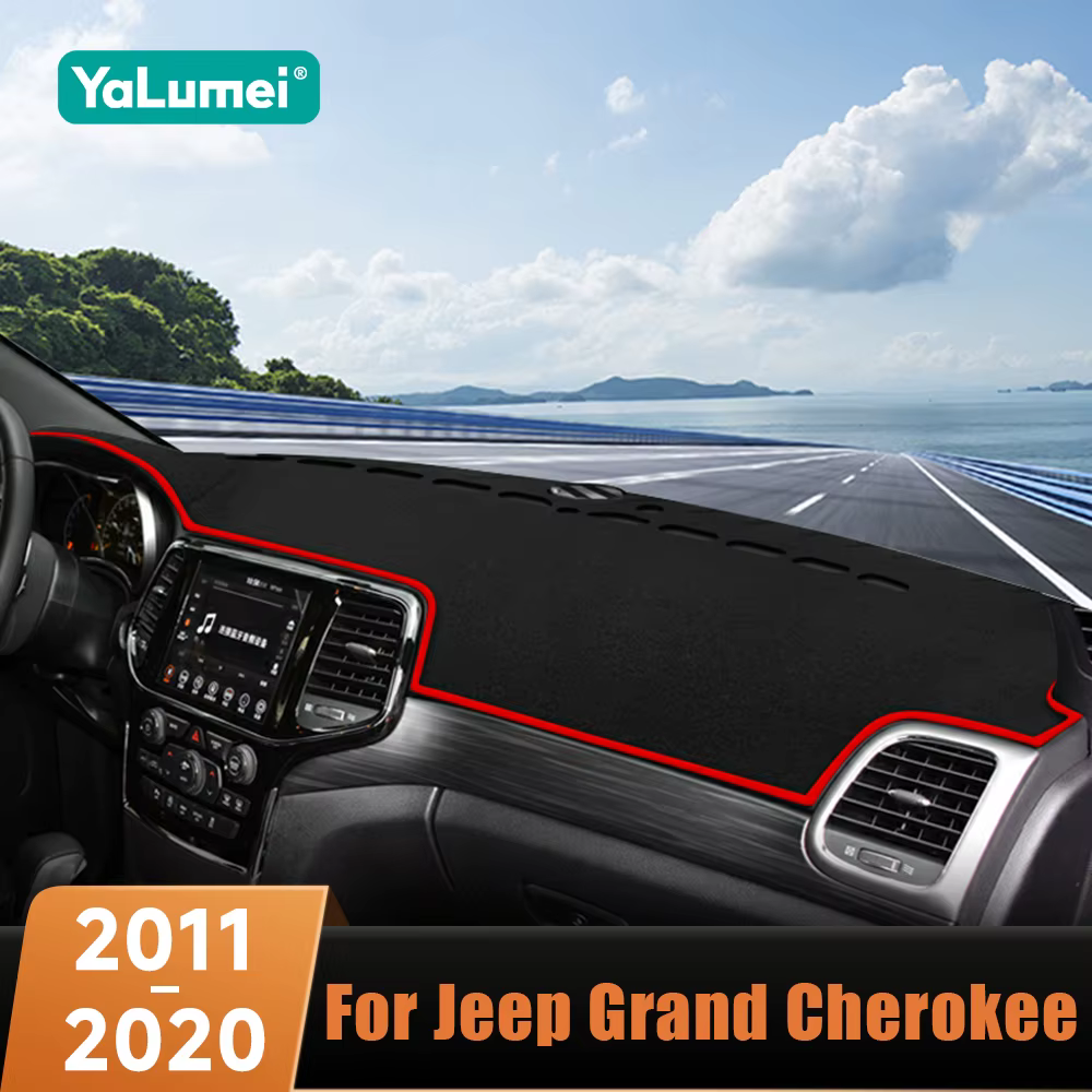 Accessoires de voiture pour Jeep Grand Cherokee WK2 2011-2013 2014 2015 2016 2017 2018 2019 2020, couverture de tableau de bord pour éviter la lumière