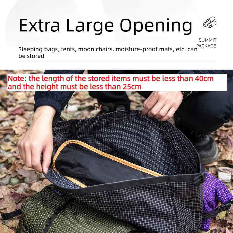 Sac à dos à fermeture roll-top 12L en Dyneema