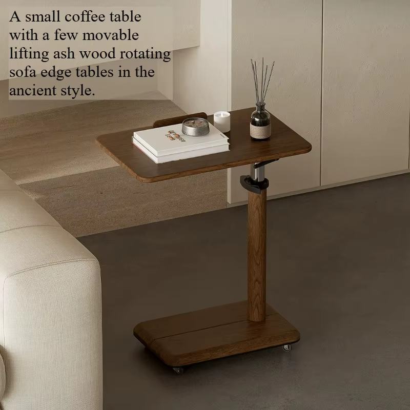 Table basse d'angle basse, petite table basse relevable en forme de L pour salon, table d'angle de canapé, Tavolino Da Salotto Moderno, mobilier d'hôtel