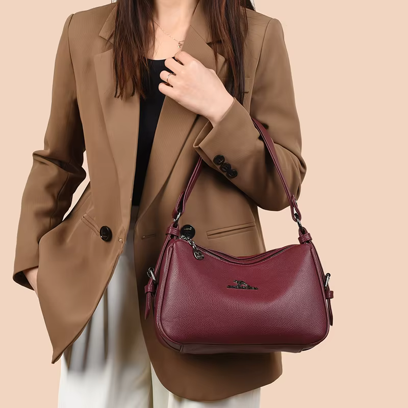 Sacs pour femmes Vintage véritable haute qualité PU sacs à main pour femmes sacs fourre-tout décontractés pour dames, sacs à main souples et de grande capacité portefeuille