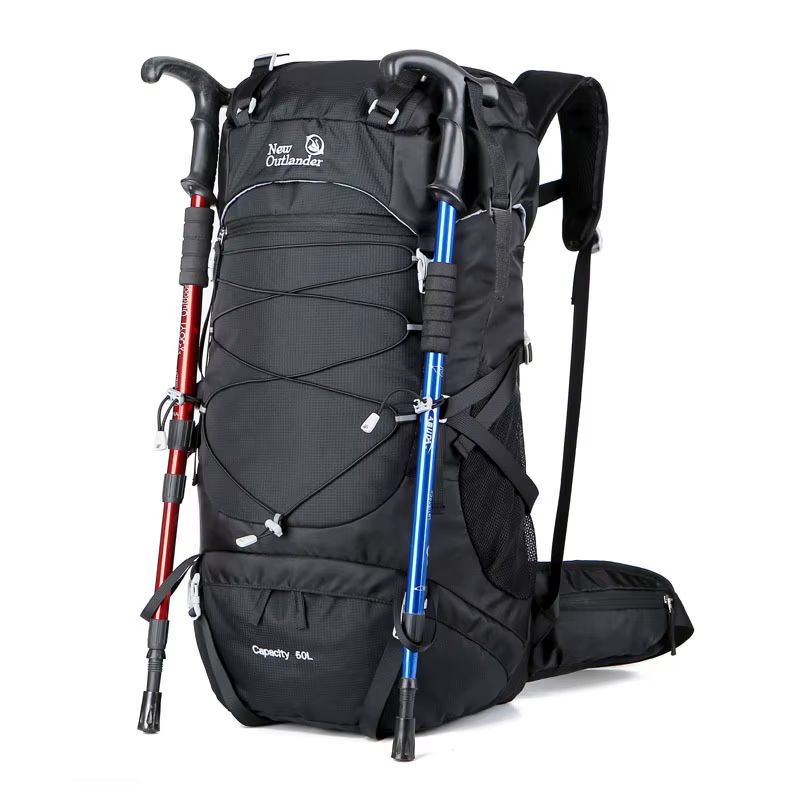 Sac à dos en nylon de grande capacité 50L pour voyage