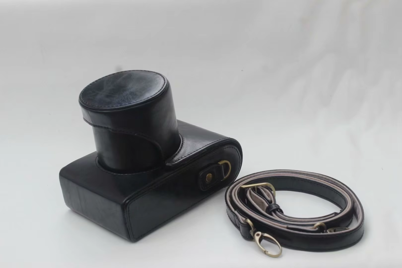 Étui en cuir pour appareil photo Leica Q Q-P Q2 Q3, sangle de sac