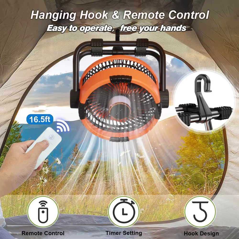 Ventilateur de Camping 20000mAh