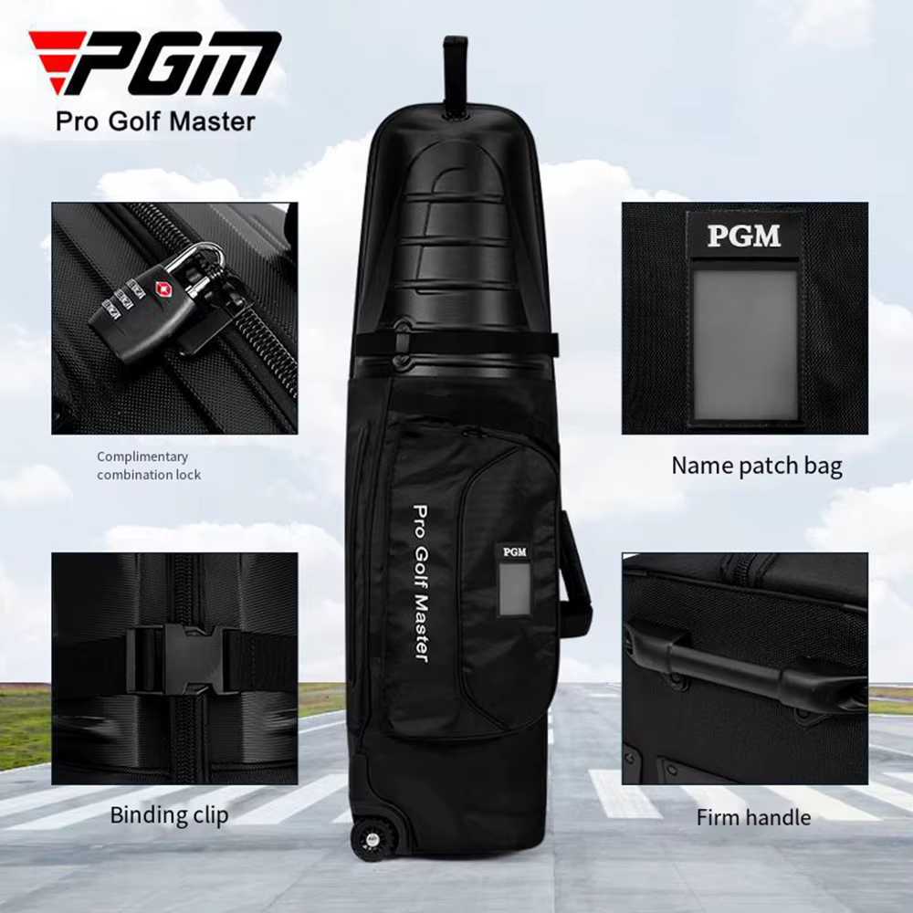 Sacs de voyage de golf PGM pour les compagnies aériennes avec roulettes et coque rigide