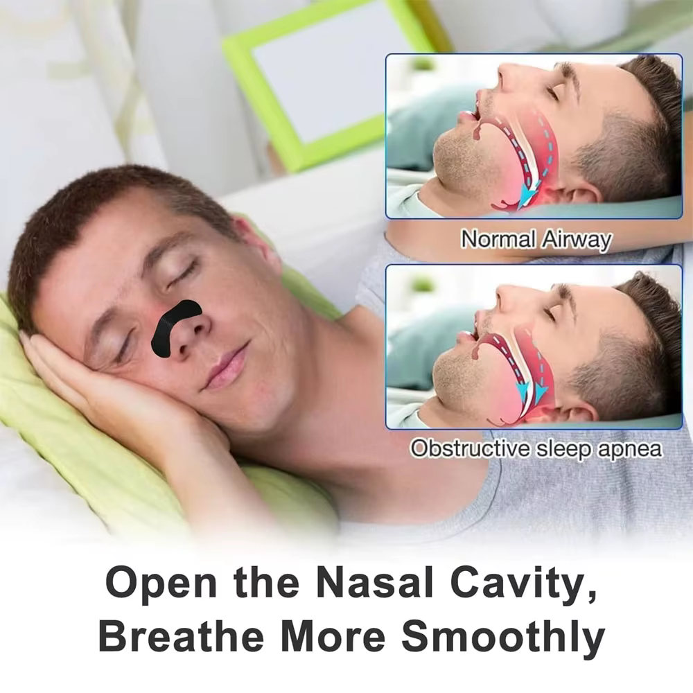 1 sachet = 30 bandes nasales anti-ronflement pour la correction respiratoire