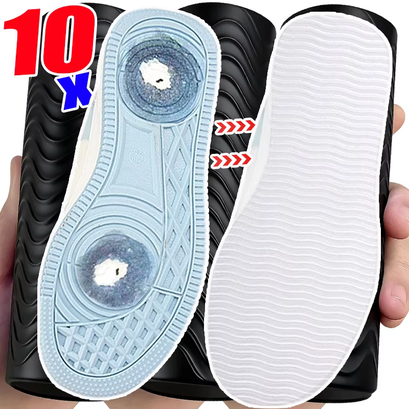 Semelles de chaussures anti-bruit, coussinets antidérapants auto-adhésifs pour chaussures de sport, protection de sol silencieuse et anti-rayures, ajustement universel
