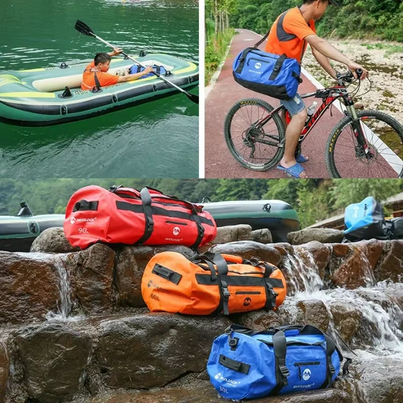 Sac de sport étanche pour kayak, dégager sèche, rangement pour bagages, plage, rafting, moto, voyage, camping, natation, 30L, 60L, 90L
