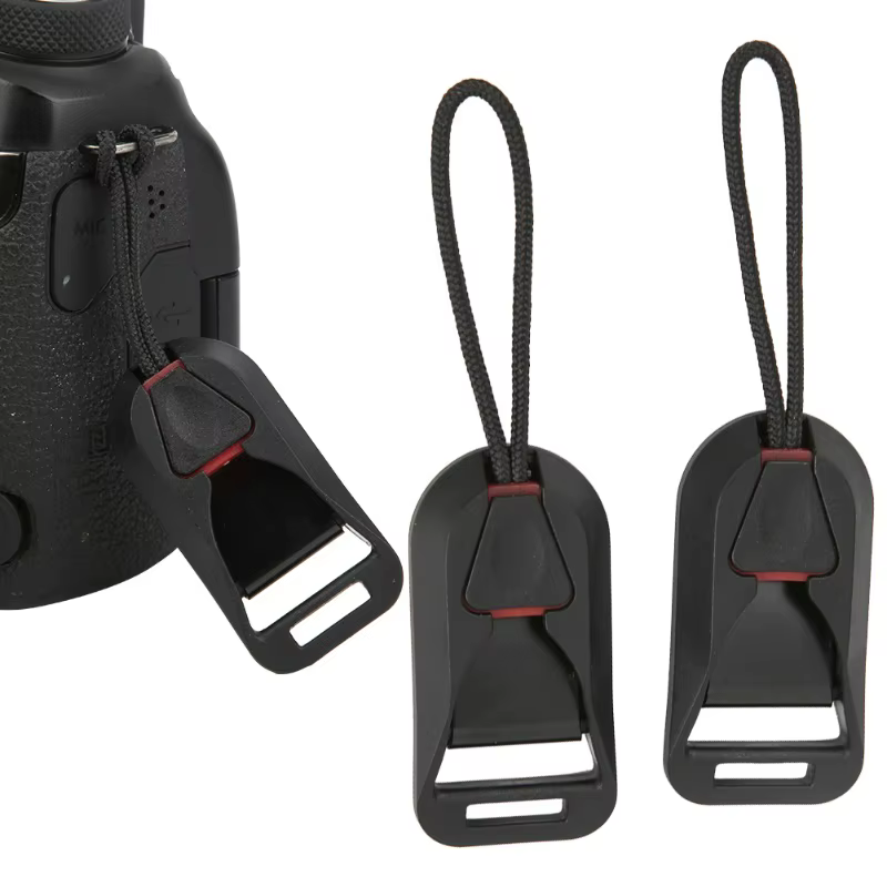 Bandoulière pour appareil photo SLR sans miroir, connecteur à dégagement rapide, adaptateur, accessoire noir