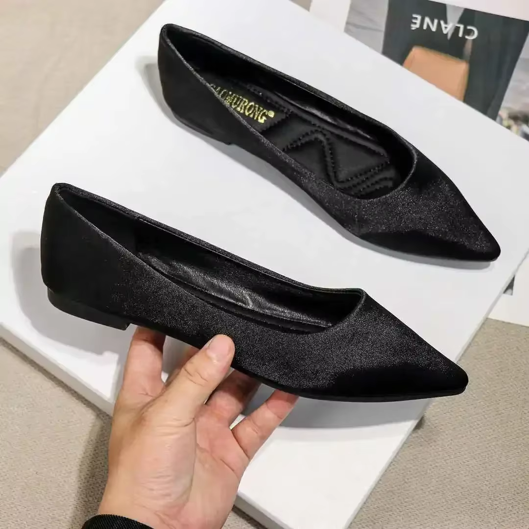 Chaussures plates pour femmes mocassins dernières chaussures pour dames à bout pointu Style coréen a 2025 tendance décontracté Chic et élégant jeune