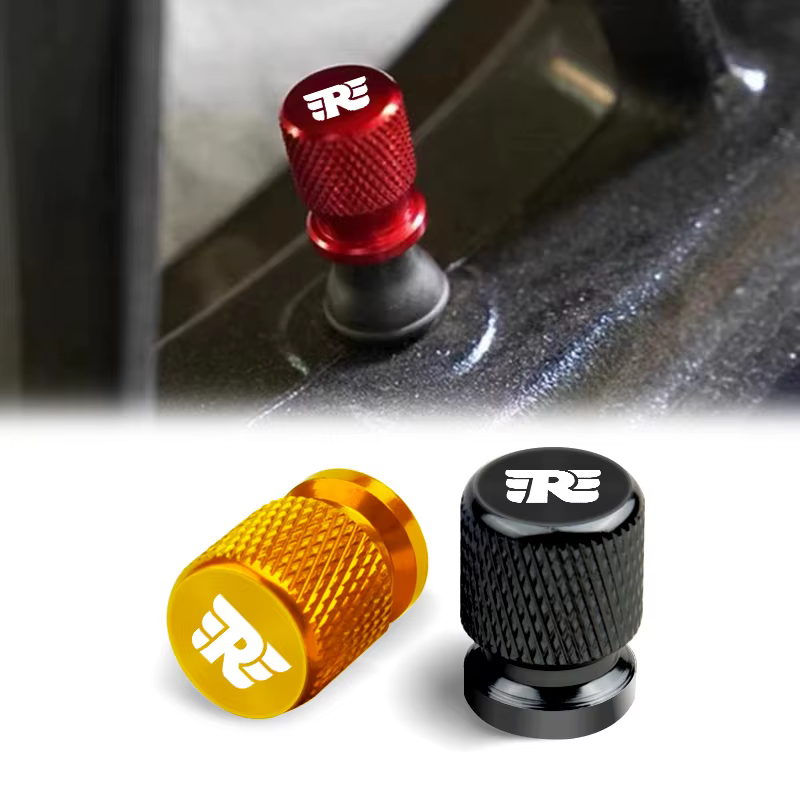 Bouchons de couvercle de tige de Valve de pneu en métal, accessoires de moto pour Royal Enfield Bullet Meteor Classic 350 500, 2 pièces