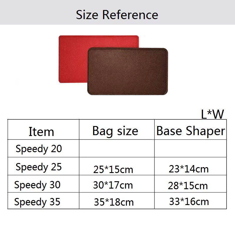 Base en feutre façonnant pour Speedy 20 25 30 35 Boston, plaque inférieure de sac à main, forte prévention du sac, panneau de doublure de sac à colapse