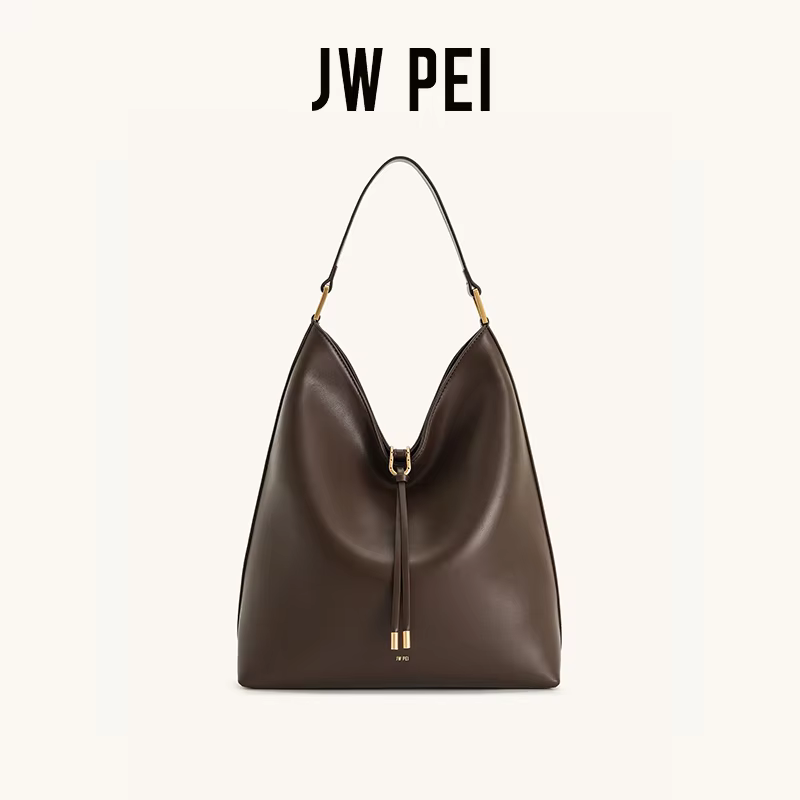 Sac fourre-tout pour femme JWPEI Aria, sac sous le bras, grande capacité, sac à main tendance, sac de navetteur, forme seau en cuir, texture douce