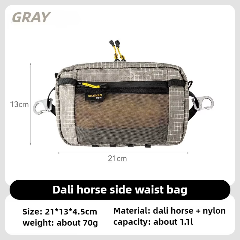 Hikeman Sports de plein air sac de taille UHMWPE Fanny Pack pour randonnée Camping cyclisme accessoires paquet téléphone sacs de rangement Camp Gears