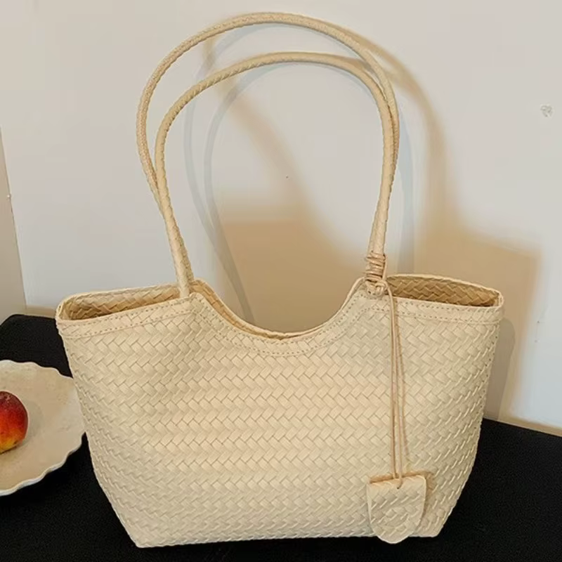 Sac fourre-tout vintage imitation tissé gaufré