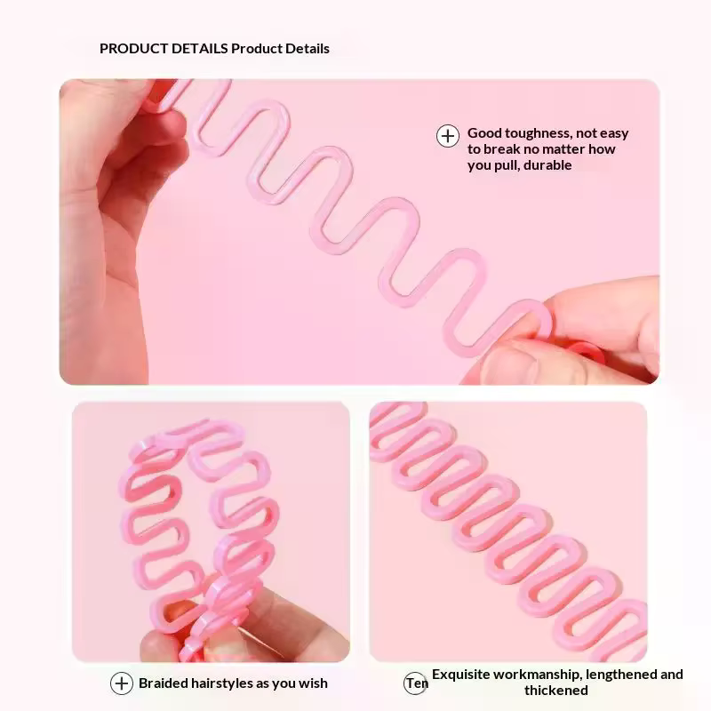 Accessoire de coiffure magique : Outil de tressage en forme d'arête de poisson pour des queues de cheval élégantes – Idéal pour les passionnés de beauté