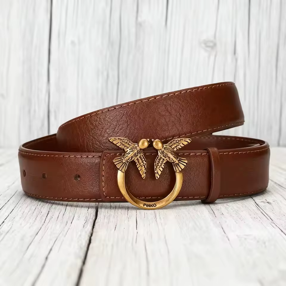 Ceinture pour femme Pinko, accessoire de mode luxueux et minimaliste avec perles, idéal pour le quotidien et les rendez-vous, sac vintage pour femme