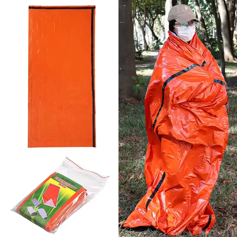 Sac de couchage d'urgence ultra imperméable