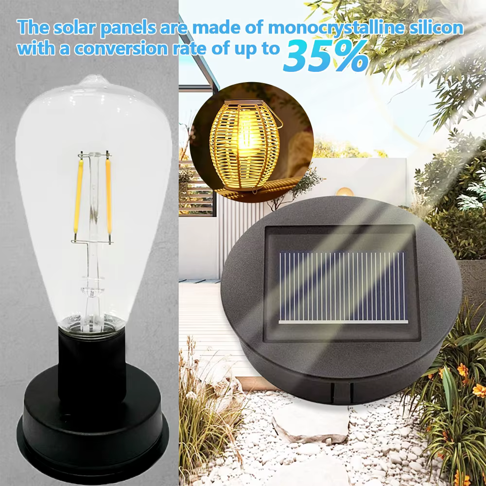 Lampe solaire incassable avec base