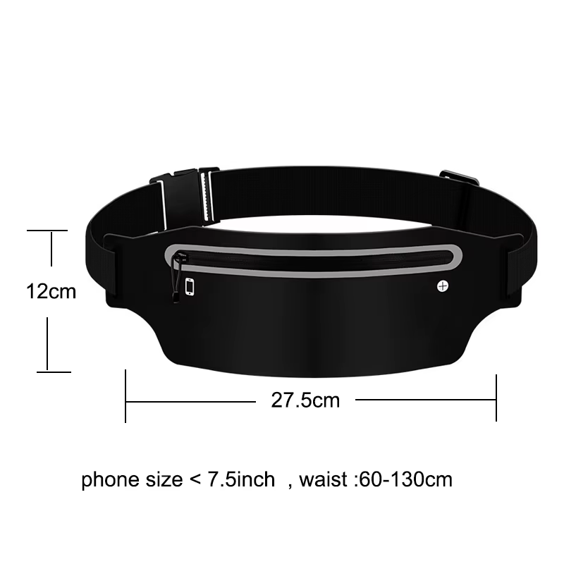 Sac de taille avec ceinture de course