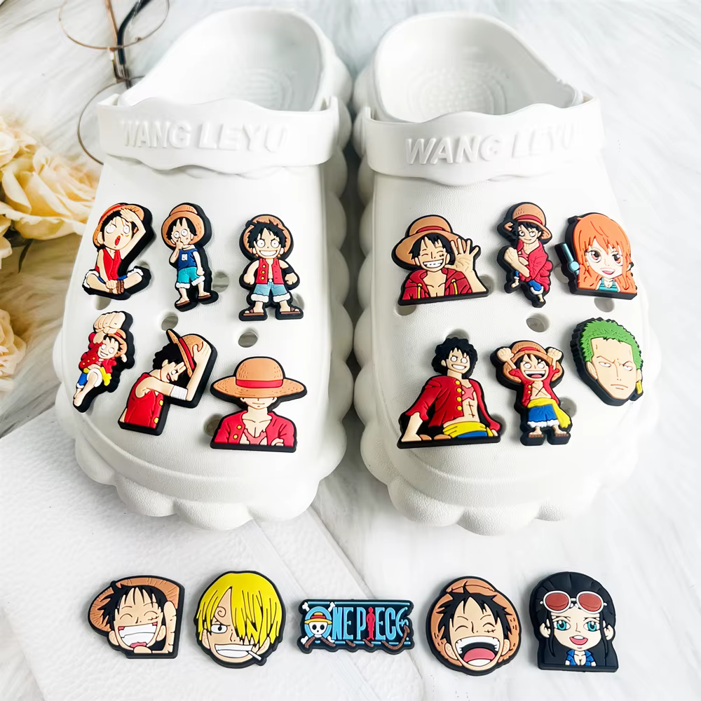 12 Breloques de Chaussures Anime One Piece