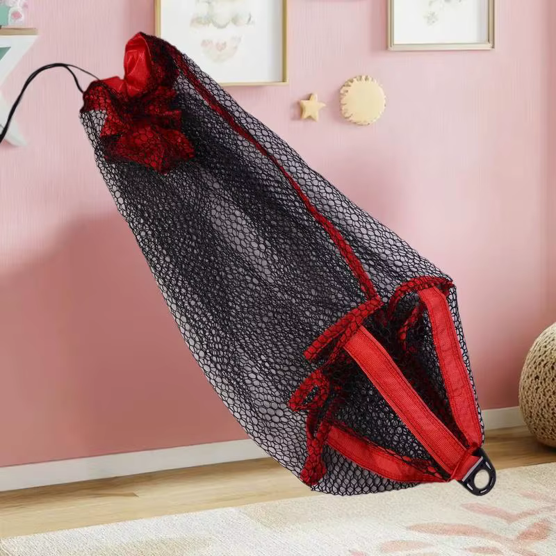 Sac filet pliable pour poissons vivants, filet de pêche à mailles fines, équipement de pêche renforcé, fournitures de pêche
