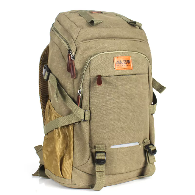 Sac à Dos de Voyage en Toile de Grande Capacité, Décontracté, dehors, Randonnée en Plein Air, Camping, Voyage d'Affaires, Bagage