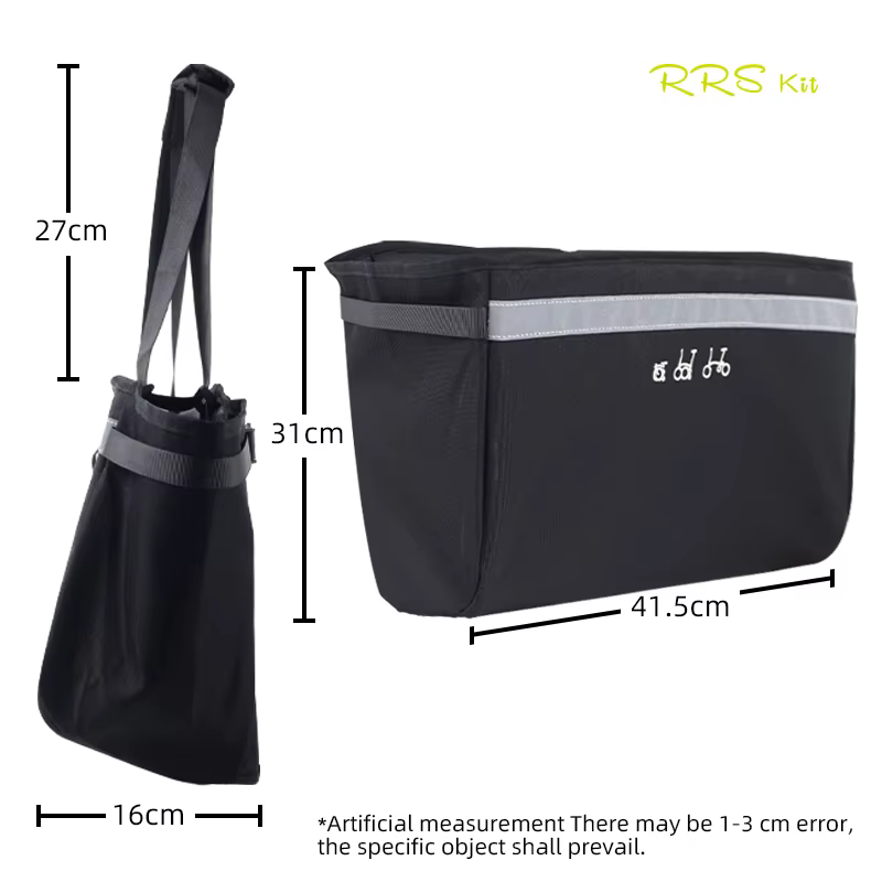 Sac de rangement avant pour vélo pliant Bromsilice, panier à légumes, support rapide interne, original