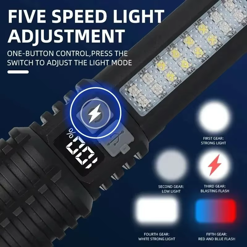 Lampe de poche LED rechargeable à faisceau long