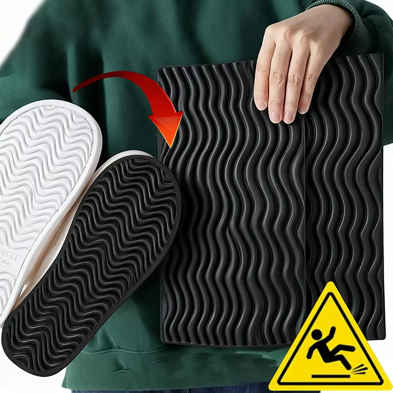 Semelles de chaussures anti-bruit, coussinets antidérapants auto-adhésifs pour chaussures de sport, protection de sol silencieuse et anti-rayures, ajustement universel
