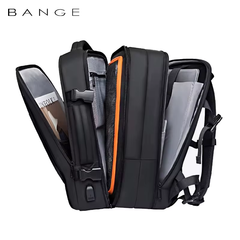 BANGE extensible hommes sac à dos étanche 17.3 pouces sac à dos pour ordinateur portable homme grande capacité