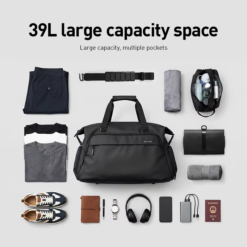 Sac de voyage ergonomique MARK RYDEN avec sangle rembourrée amovible pour les affaires et la salle de sport