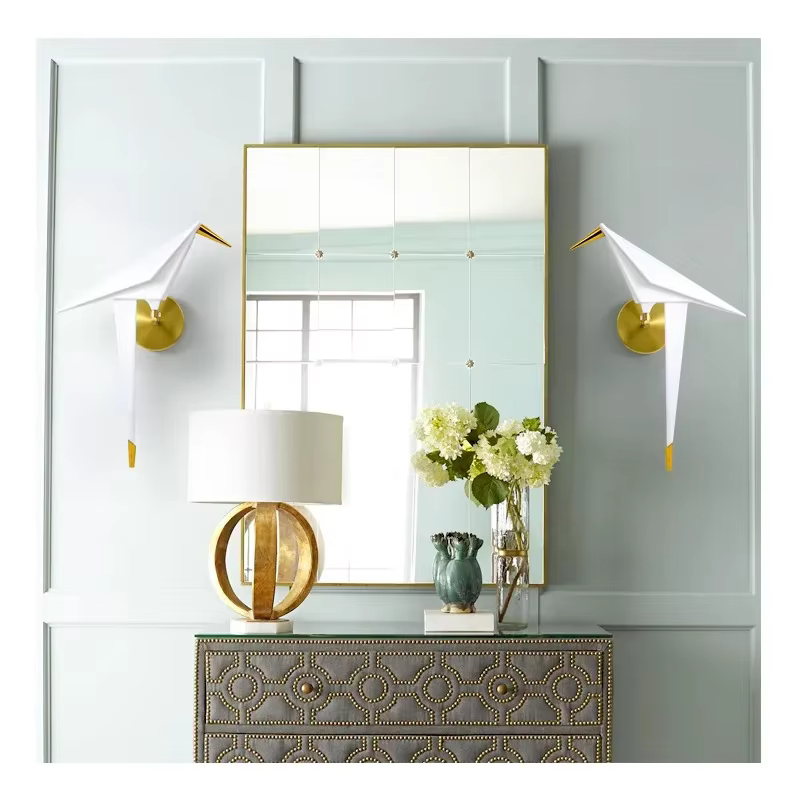 Lampe murale perroquet en plastique, applique oiseau pour chevet, Loft, chambre à coucher, bureau, Foyer, salle à manger
