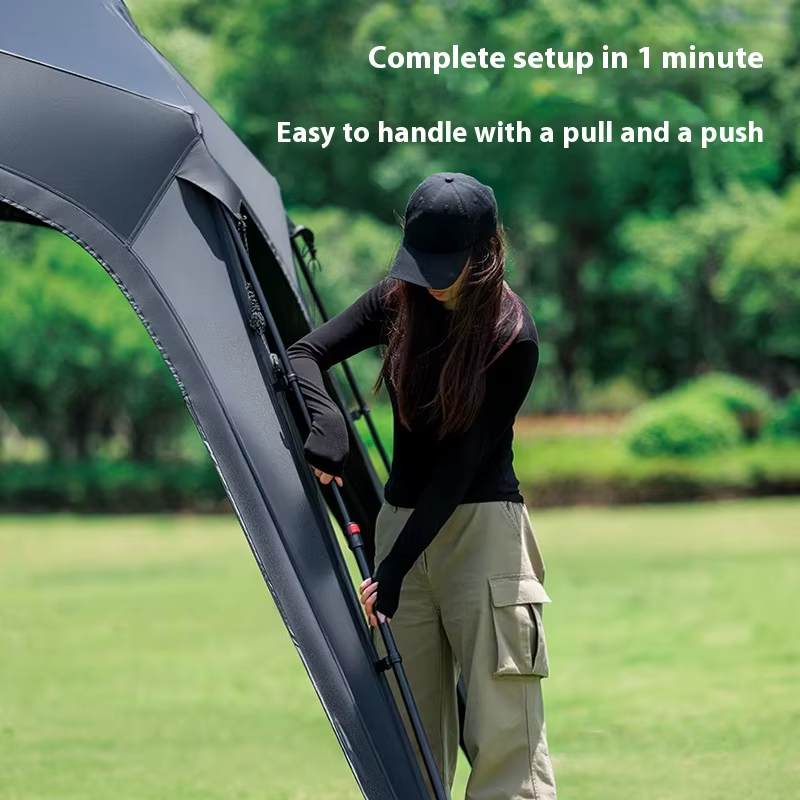 Naturehike – tente dôme de Camping BLACKDOG, pare-soleil en tissu Oxford 150D, combinaison de boucle ou fermeture éclair, tente de voyage en plein air avec cheminée