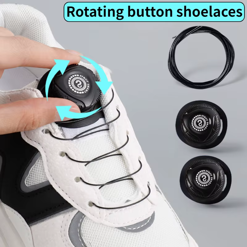 1 paire de lacets de baskets en corde à boucle automatique