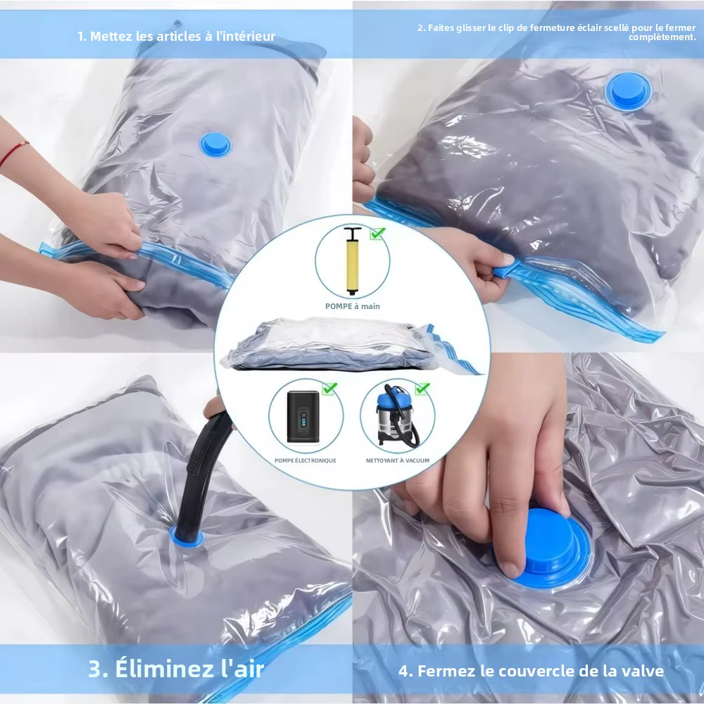 Sacs de rangement sous vide