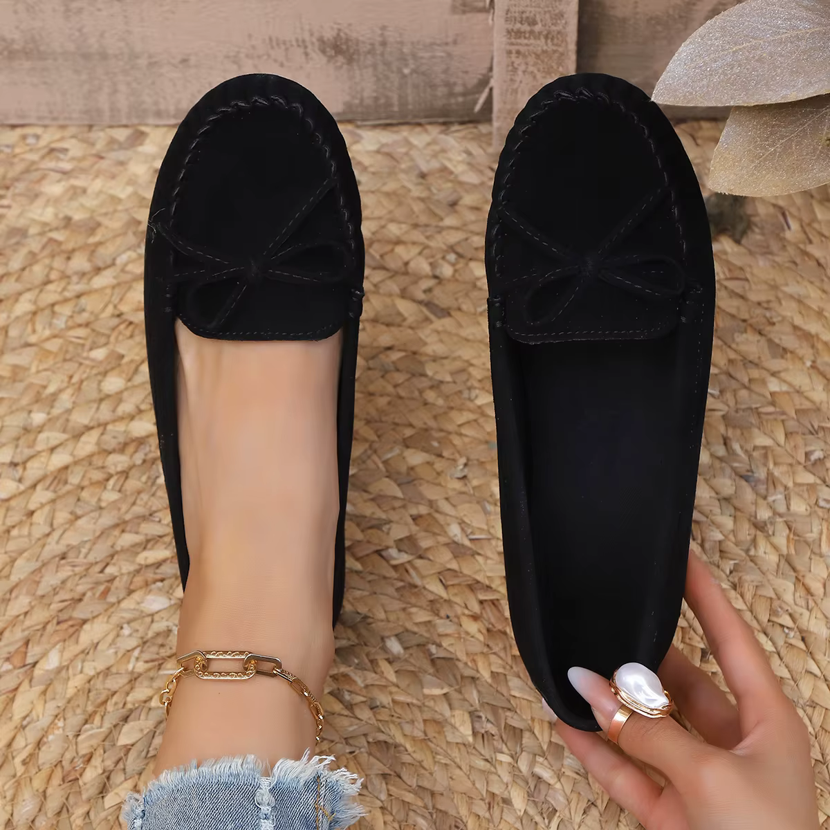 Printemps et automne élégant bout rond Sexy talon bas chaussures décontractées à la mode meilleure vente nouvelles