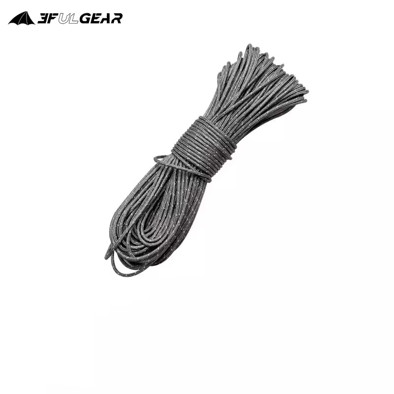 Corde réfléchissante pour tente d'extérieur 3F UL GEAR avec 10 boutons gratuits