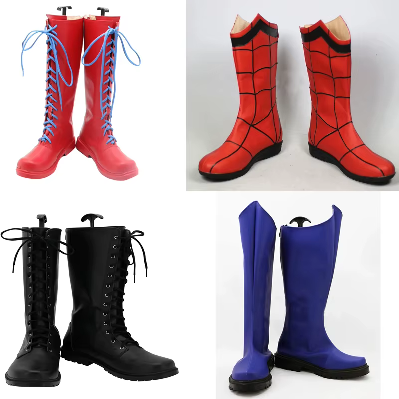 Chaussures Spider Brown Punk Noir