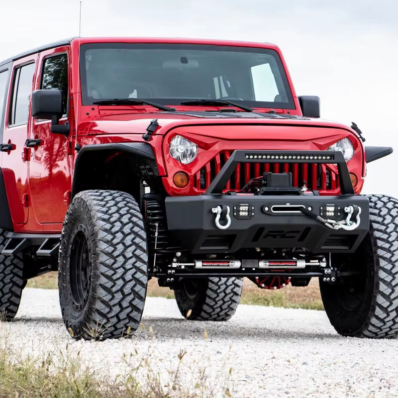Accessoires extérieurs 4x4, calandre avant noire en ABS pour Jeep Wrangler JK 2007-2018