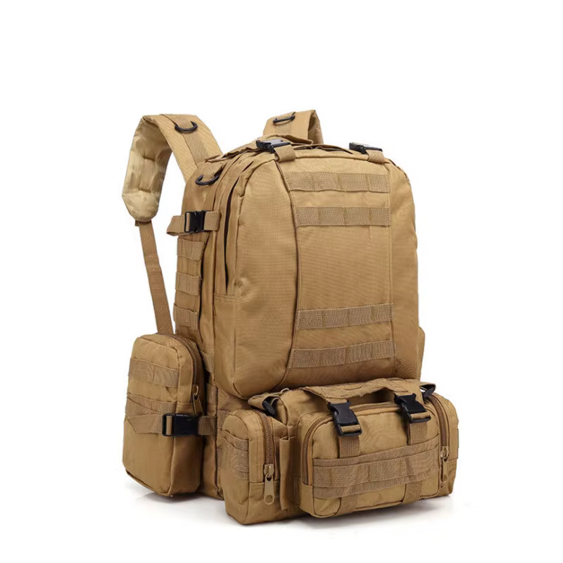 Sac à dos de sport Molle 4 en 1 pour homme, sac à dos de camping, escalade en plein air, randonnée, 50l