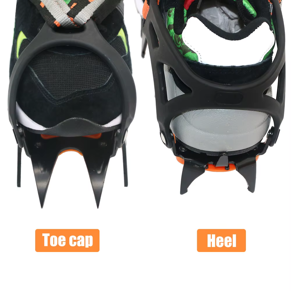 Crampons coordonnants en acier inoxydable pour la glace et la neige