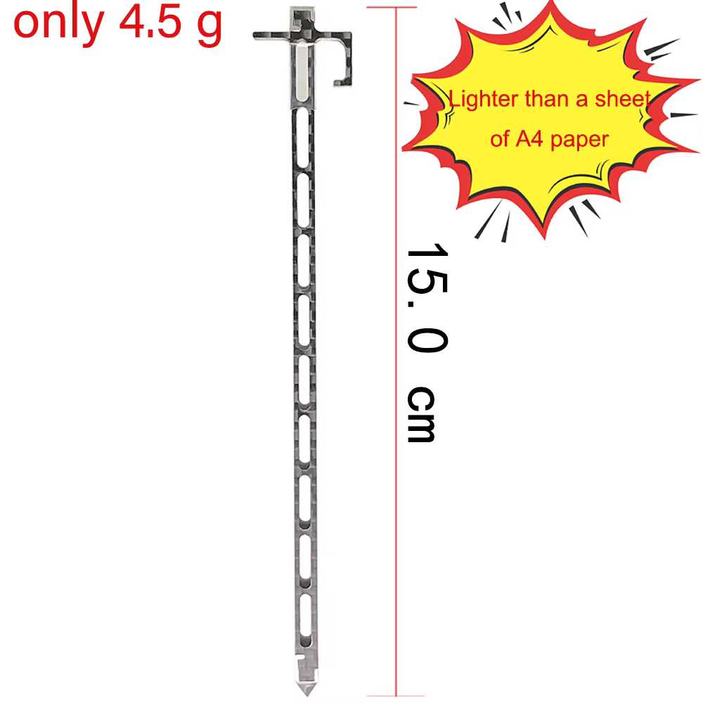Nouvelle invention : Piquet de tente ultraléger en fibre de carbone et alliage de titane