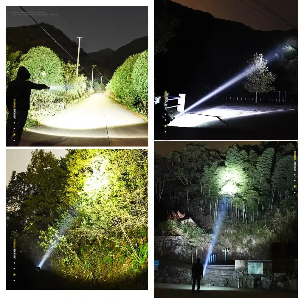 Lampes de poche LED rechargeables 90000 lumens lampe
