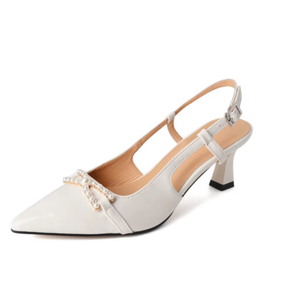 Gladiateur femmes sandales en cuir véritable célébrité d'internet rose talon haut élégant pointu fête bureau mode pompes chaussures HG131