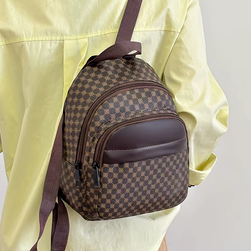 Sac à dos mini élégant à motifs multicolores